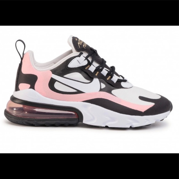 Nike | Shoes | Nike Pink And Black Air Max 27 React Sneakers | Poshmark